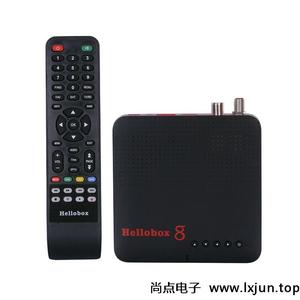 外贸Hellobox 8 DVB-S2X2 /T2/C H.265 机顶盒海外版 全球版